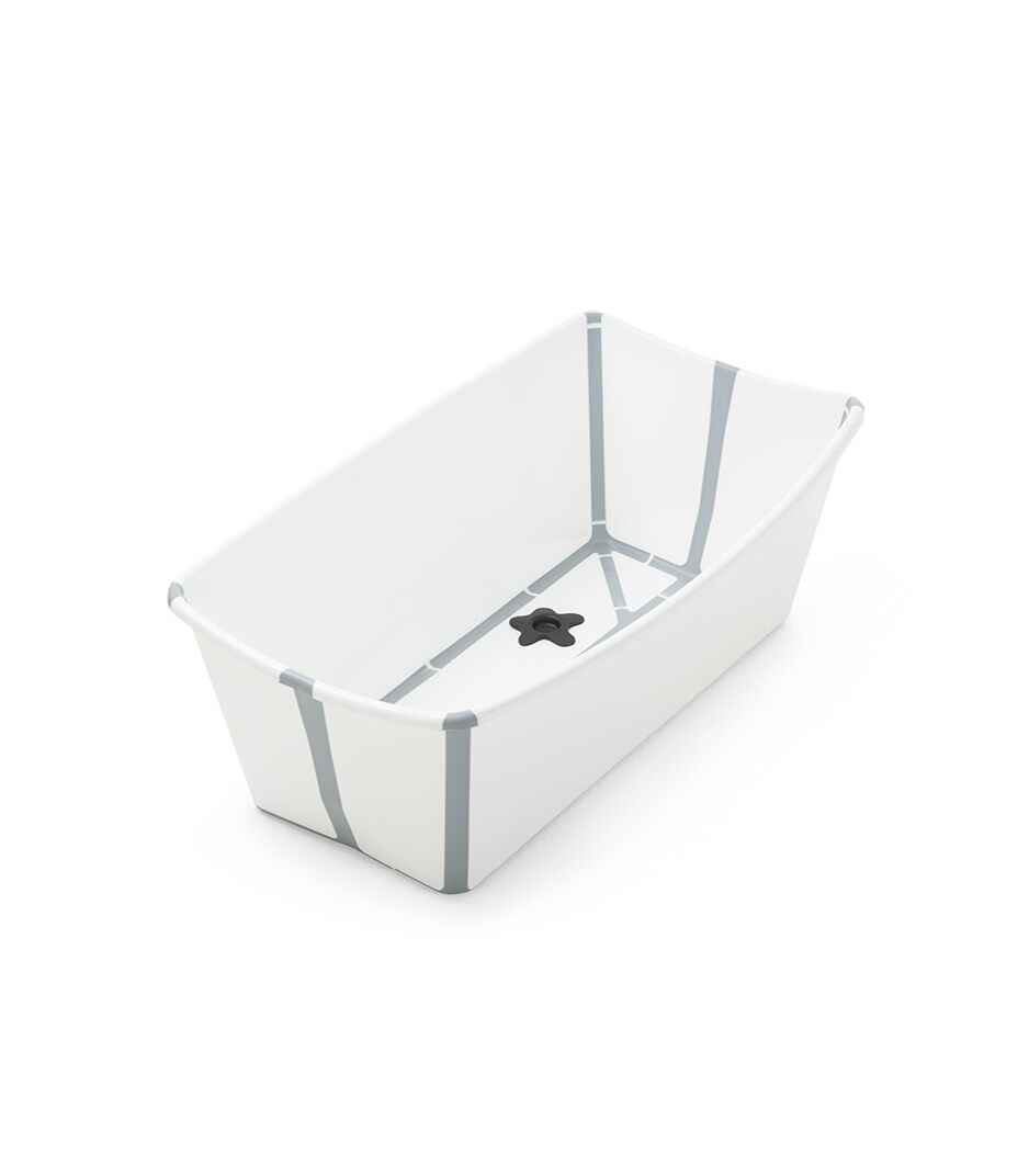 Stokke® Flexi Bath® bath tub, White Grey. Open.